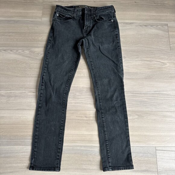 American Eagle Jeans Mens 28x30 Black Athletic‎ Skinny Active Flex Denim - Picture 1 of 11